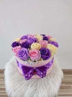 Flowers box- fialový maxi