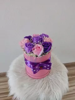 Flowers box- fialový mini
