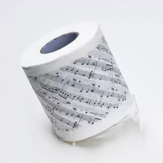 Toaletný papier s notami