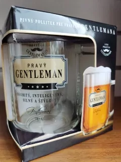 Pivový pohár Pravý Gentlaman
