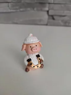 Mini prasiatko s podkovičkou- 4cm