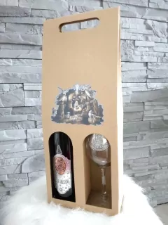 Darčeková sada: víno+pohár Veselé Vianoce