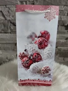 Vianočná taška SM- červené ozdoby