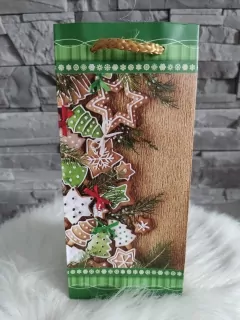 Vianočná taška SM zelená- perníčky