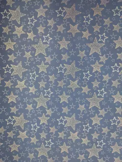 Baliaci papier 5m modrý- hviezdičky