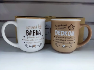 Párové hrnčeky Babka a Dedko