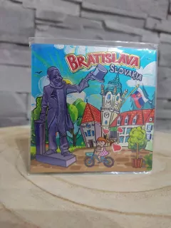 Magnetka - kreslená Bratislava