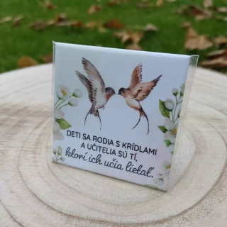 Magnetka - Deti sa rodia s krídlami a učitelia sú tí, ktorí ich učia lietať