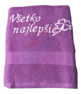 Osuška s nápisom Všetko najlepšie