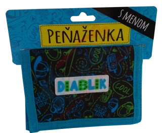 Peňaženka s nápisom Diablik