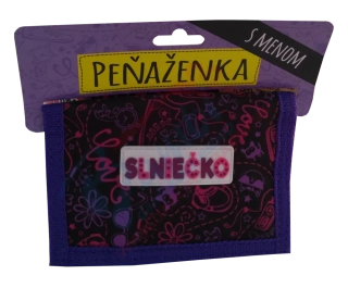 Peňaženka s nápisom Slniečko