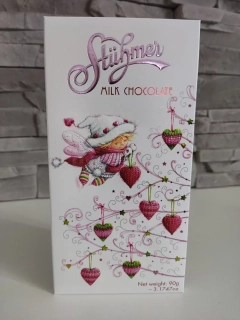 Mliečna čokoláda - anjelik so srdiečkami