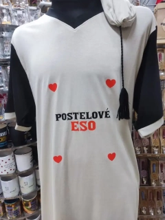 Nočná košeľa s čiapočkou - postelové eso