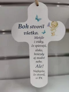 Drevený krížik - Boh stvoril všetko