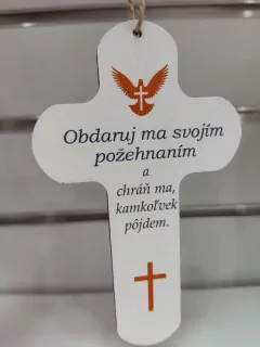 Drevený krížik - Obdaruj ma svojím požehnaním