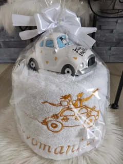 Mini osušková torta s pokladničkou
