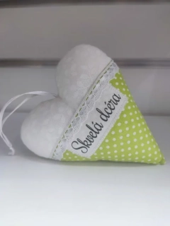 Handmade zelené srdiečko Skvelá dcéra
