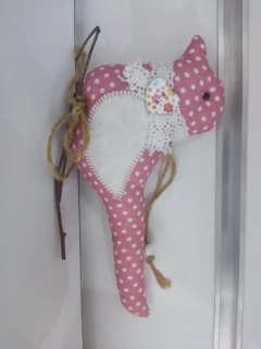 Handmade ružový vtáčik