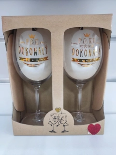 Poháre na víno Pán a Pani dokonalá