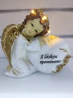 Anjel so srdcom LED