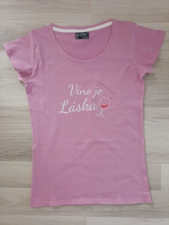 Tričko Víno je láska