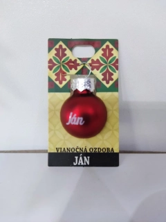 Vianočná gulička s menom Ján