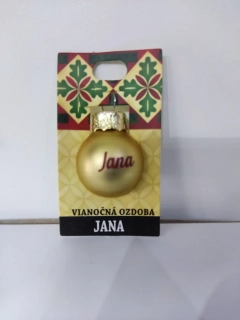 Vianočná gulička s menom Jana