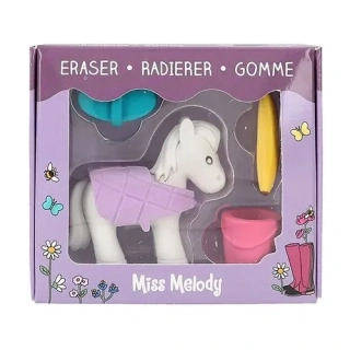 Miss Melody sada gúm biely koník