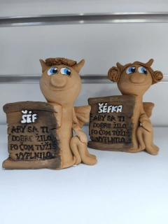 Hlinená postavička šéf/šéfka