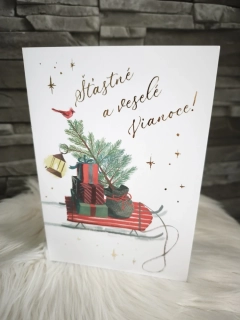 Prianie do obálky Šťastné a veselé Vianoce