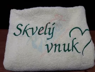 Osuška s nápisom Skvelý vnuk