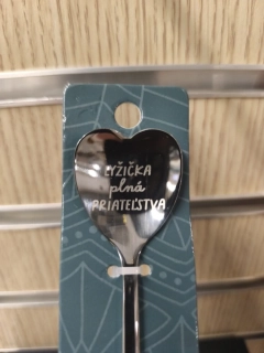 *Srdiečková lyžička PLNÁ PRIATEĽSTVA