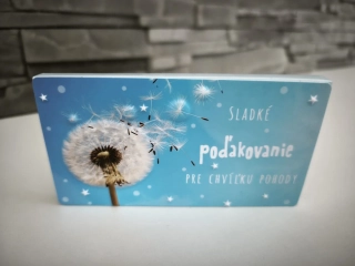 Čokoláda Poďakovanie 3D