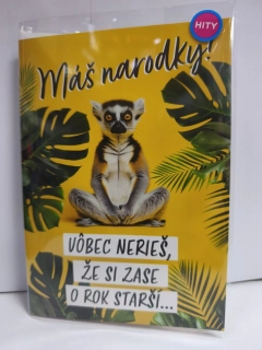 Hracie blahoželanie k narodeninám opica