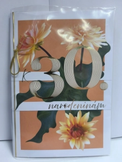 Blahoželanie k 30. narodeninám oranžové