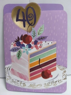 Blahoželanie k 40. narodeninám torta
