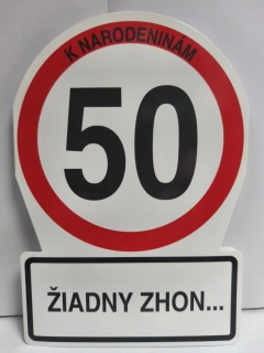 Blahoželanie k 50. narodeninám značka