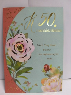 Blahoželanie k 50. narodeninám ruža