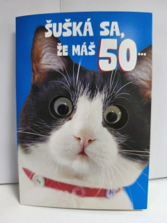 Blahoželanie k 50. narodeninám mačka