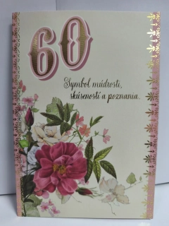 Blahoželanie k 60. narodeninám kvety
