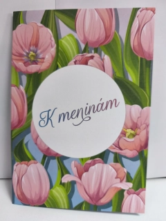 Blahoželanie k meninám tulipány