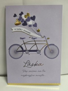 Blahoželanie K svadbe bicykel