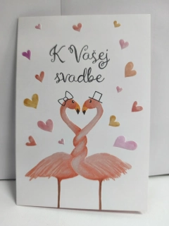 Blahoželanie K Vašej svadbe plameniaci