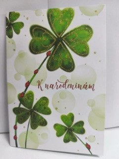 Blahoželanie k narodeninám štvorlístok