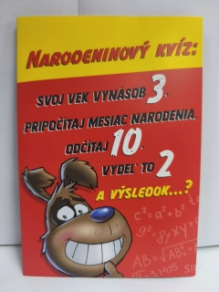 Blahoželanie k narodeninám matematik