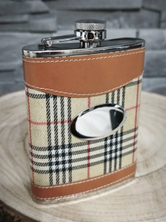 🥃 Retro ploskačka v koženkovo-látkovom prevedení