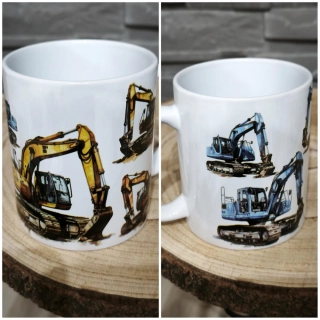 Hrnček s motívom bagra