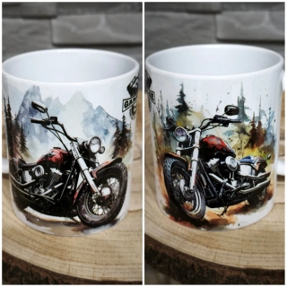 Hrnček s motívom motorky