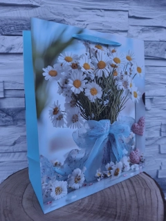 🌼 Darčeková taška s motívom margarétiek