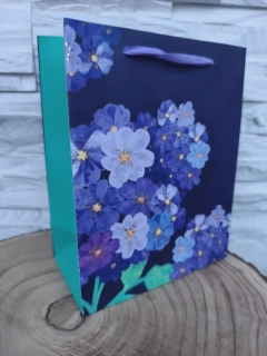 💙 Darčeková taška s motívom modrej hortenzie